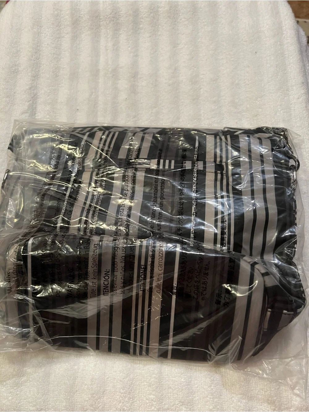 Lug Adagio Crossbody in Lovestripe Black NWT